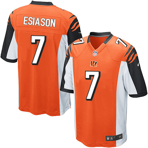 Youth Limited Boomer Esiason Nike Jersey Orange Alternate - #7 NFL Cincinnati Bengals